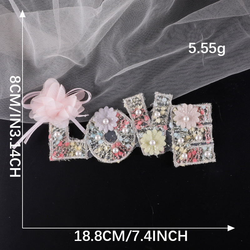 Wholesale Lace bow hairpin accessories headdress brooch embroidery DIY